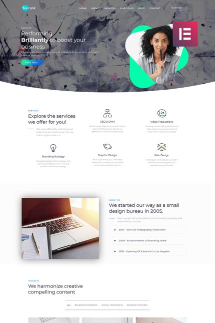 Template #71256 Office Marketing Webdesign Template - Logo template Preview