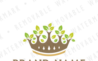 Crown Garden Logo Template