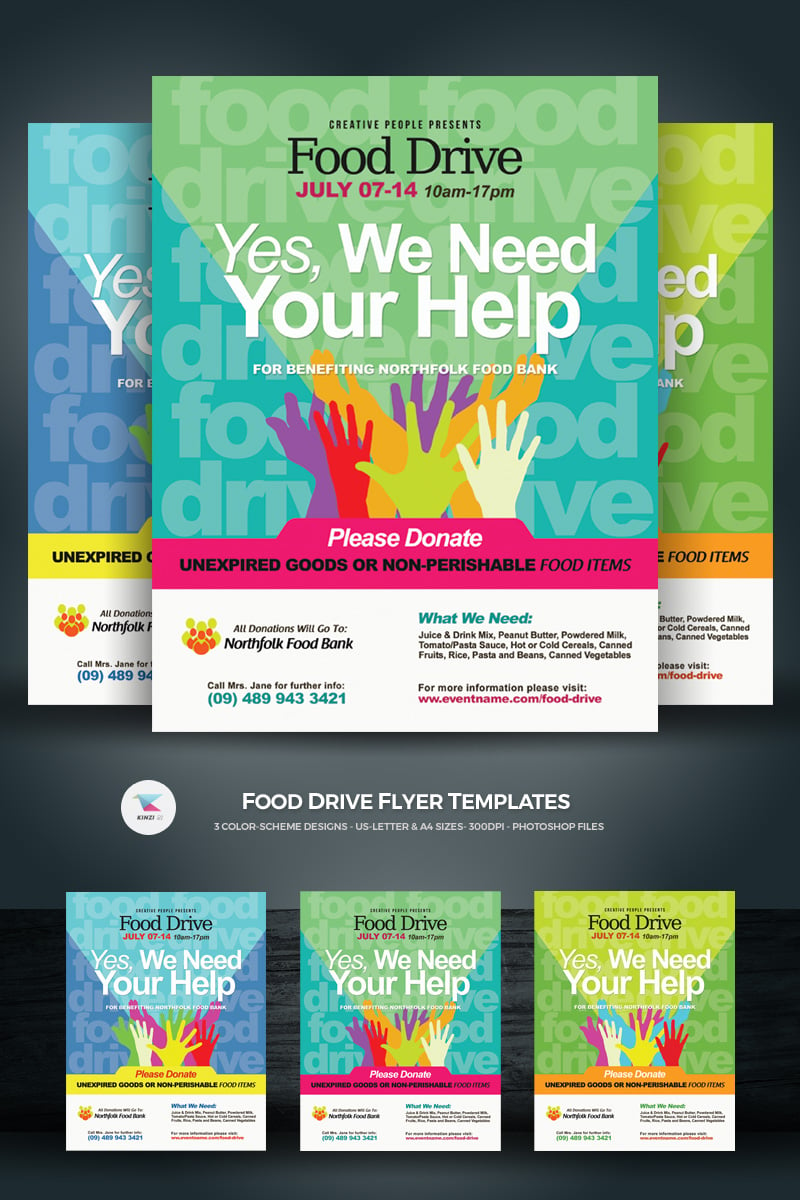 Food Drive Flyer Template