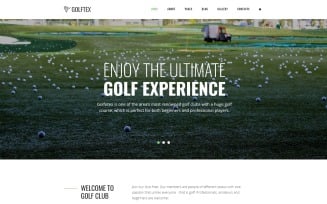 GOLFTEX - Modern Golf Club Joomla Template