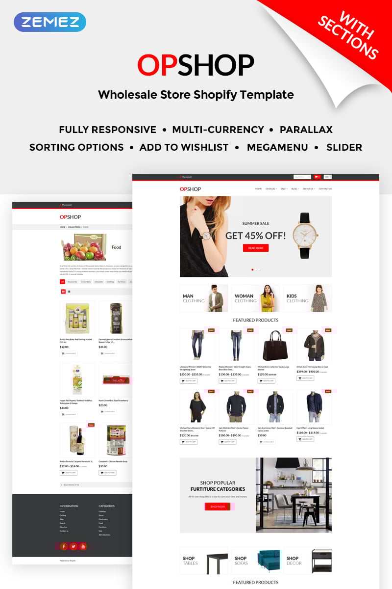 Responsive OpShop - Wholesale Store Shopify #71203 - Ekran resmi