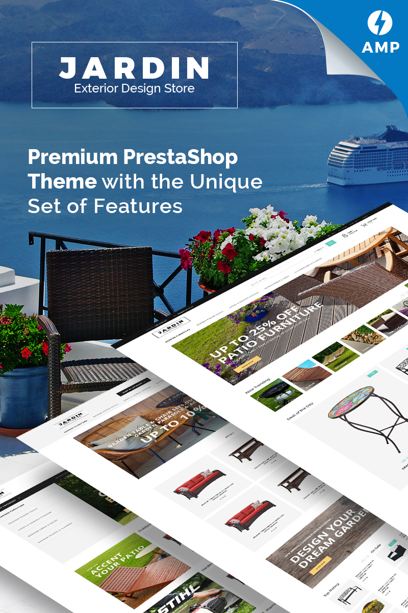 Responzivní PrestaShop motiv "Jardin - Exterior Design Store" #71249