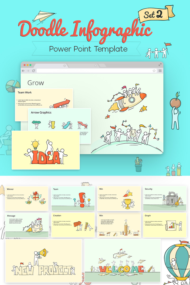 Doodle Infographic Set №71314 - скриншот