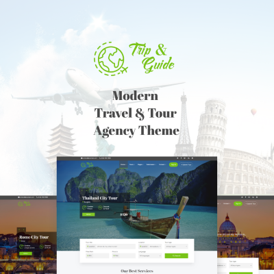Template WordPress Responsive #71305 "Trip & Guide - Tour, Travel & Travel Agency" #71305