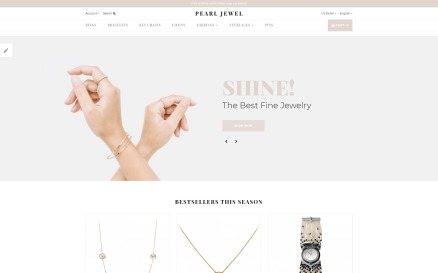 Pearl Jewel - Sophisticated Jewellery Online Shop OpenCart Template