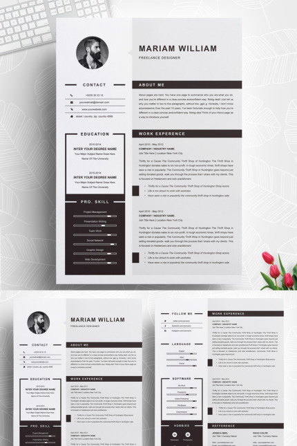 Template #71465 Resume Template Webdesign Template - Logo template Preview