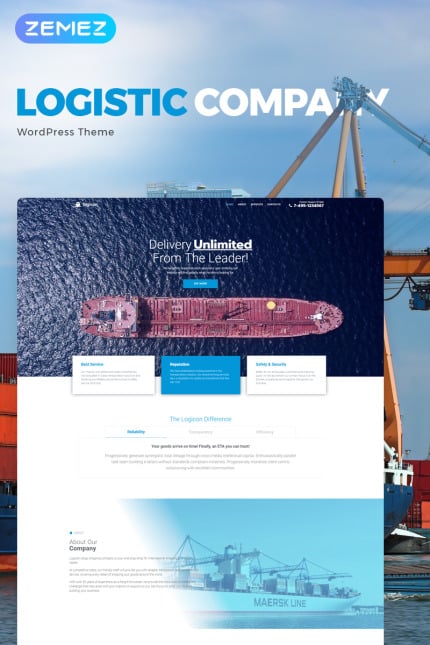 Template #71492 Shipping Delivery Webdesign Template - Logo template Preview