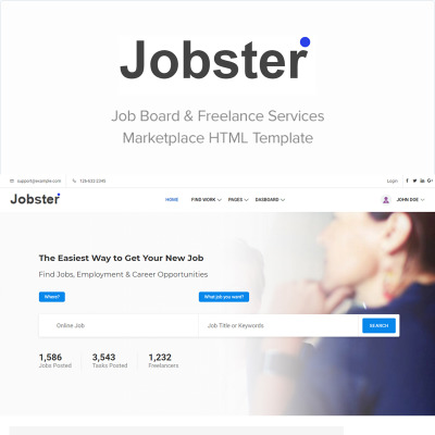 Jobster - Job Board Website Template