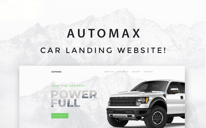 Automax - Car Landing Responsive WordPress Elementor Theme WordPress Theme