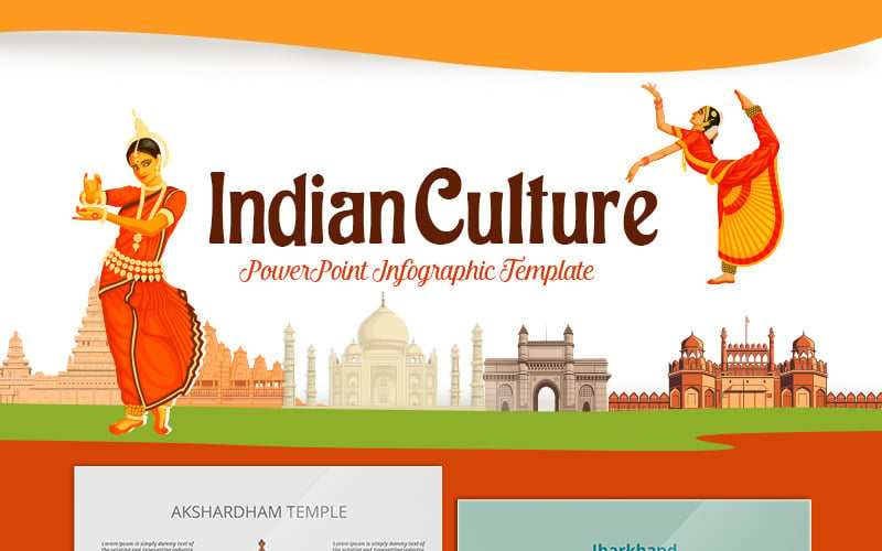 Indian Culture - PowerPoint template PowerPoint Template