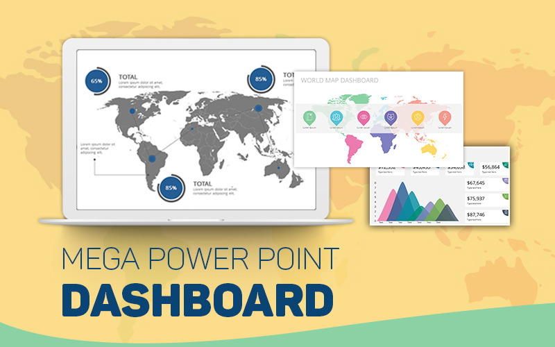 Mega Dashboard Creator PowerPoint template PowerPoint Template