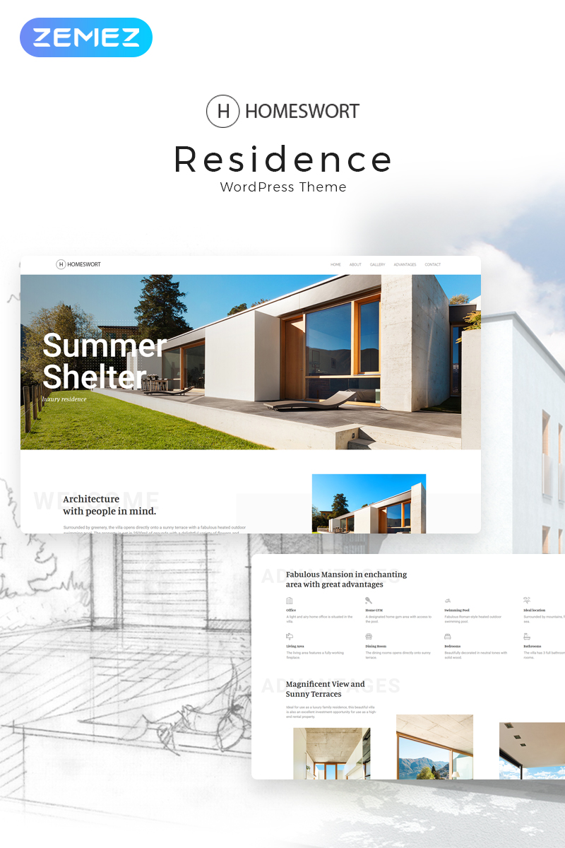 Responsive Homeswort - Luxury Real Estate Elementor Wordpress #71497