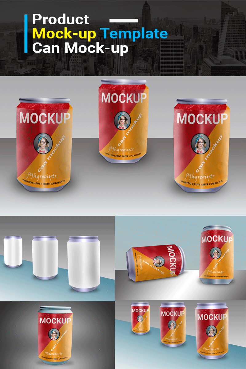 Can Mock-up product mockup Product Mockup
