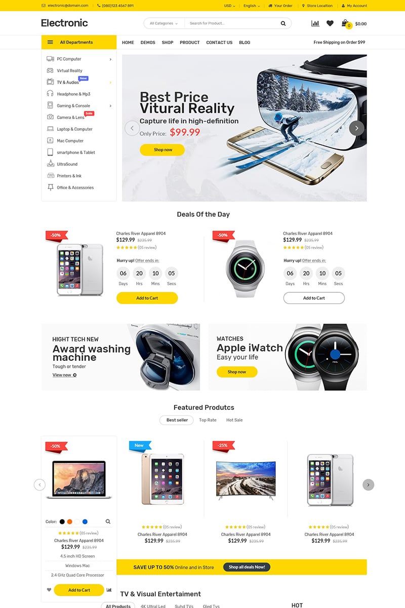 Electronics WooCommerce Theme - screenshot