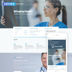 44 Best Joomla Medical Templates Template Monster Salutem Clinic Bootstrap Joomla Template