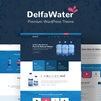 Delfa - Water Delivery WordPress Theme