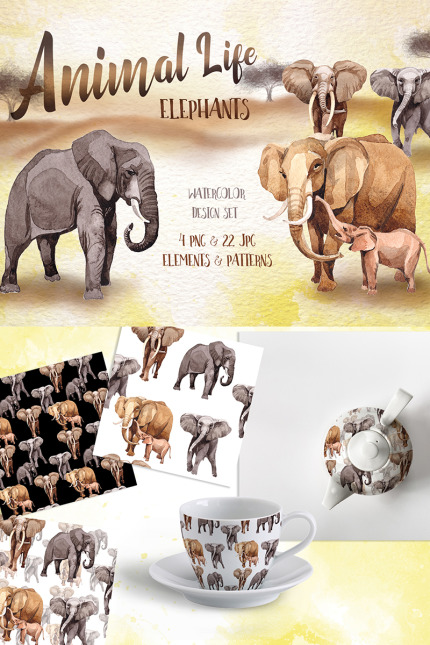 Template #71635 Illustration Elephant Webdesign Template - Logo template Preview