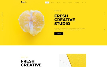 Fresh Creative Portfolio Joomla Template