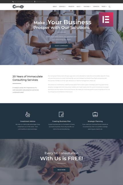 Template #71650 Corporate Consulting Webdesign Template - Logo template Preview