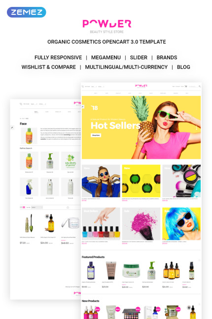 Template #71665 Cosmetics Ecommerce Webdesign Template - Logo template Preview