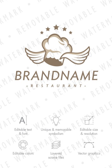 Template #71695 Food Cooking Webdesign Template - Logo template Preview