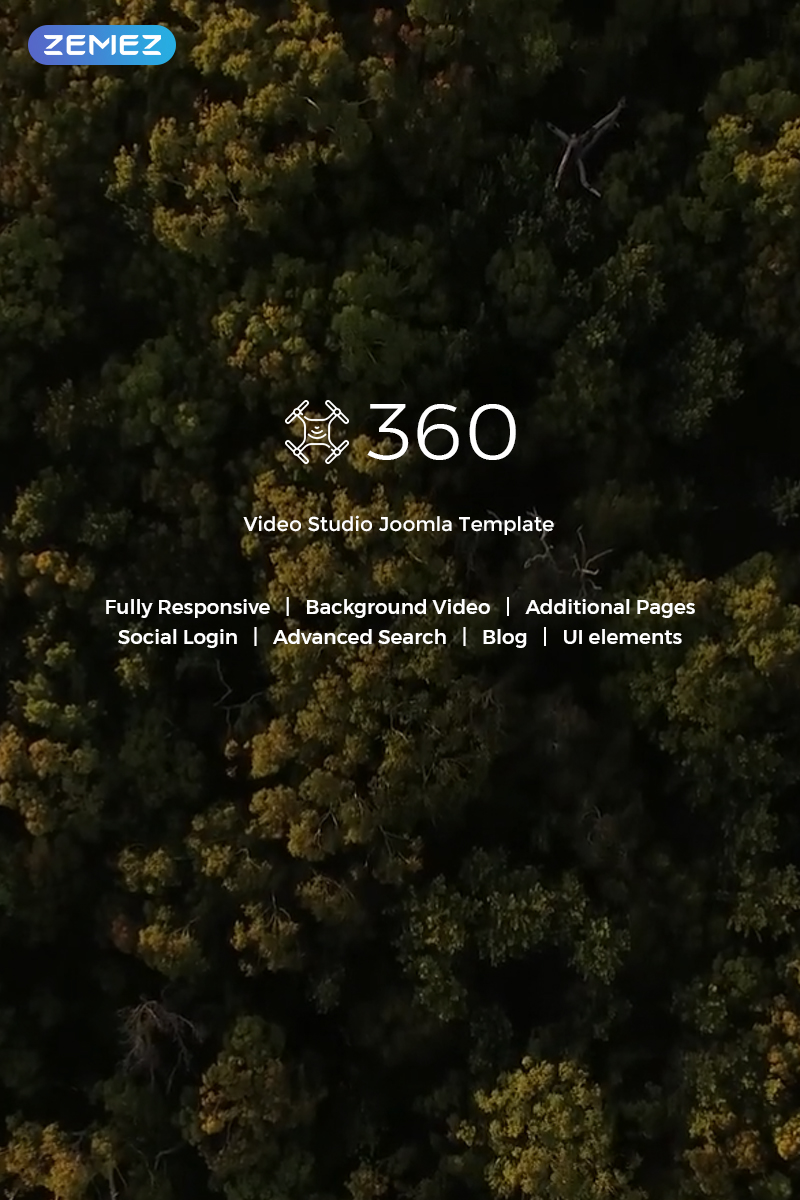 Let's Fly - Aerial Photography & Videography Joomla Template - screenshot