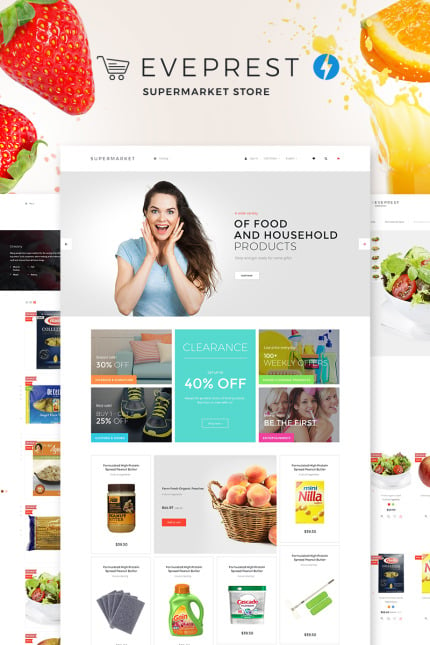 Template #71733 Online Grocery Webdesign Template - Logo template Preview