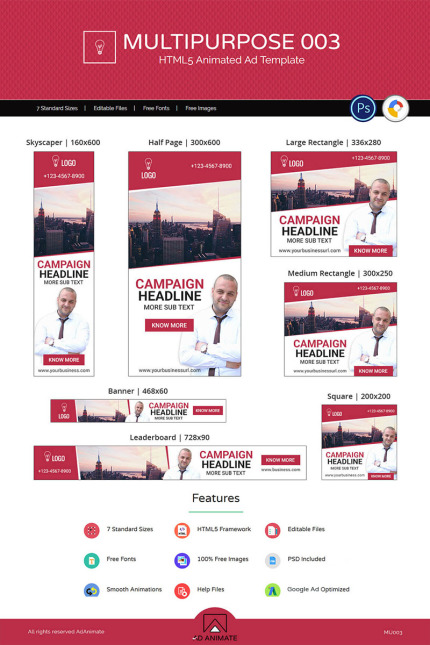 Template #71774 Business Marketing Webdesign Template - Logo template Preview