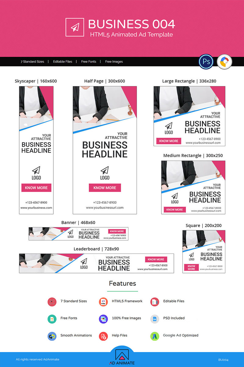 Business 004 Html5 Ad Animated Banner 71776