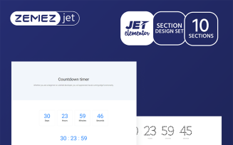 Clokerum - Countdown Timer Jet Sections Elementor Template