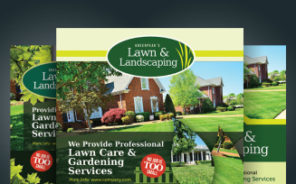 Lawn & Landscaping Flyers - Corporate Identity Template
