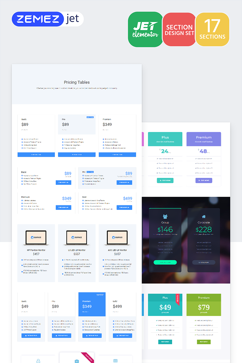 Modèles Elementor Jet TemplateMonster