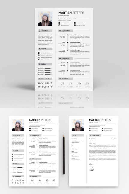 Template #71838 Cv Clean Webdesign Template - Logo template Preview