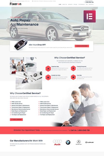 Template #71842 Auto Responsive Webdesign Template - Logo template Preview