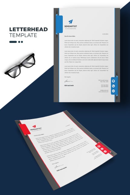 Template #71843 Blue Branding Webdesign Template - Logo template Preview