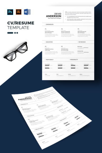 Template #71855 Cv Professional Webdesign Template - Logo template Preview