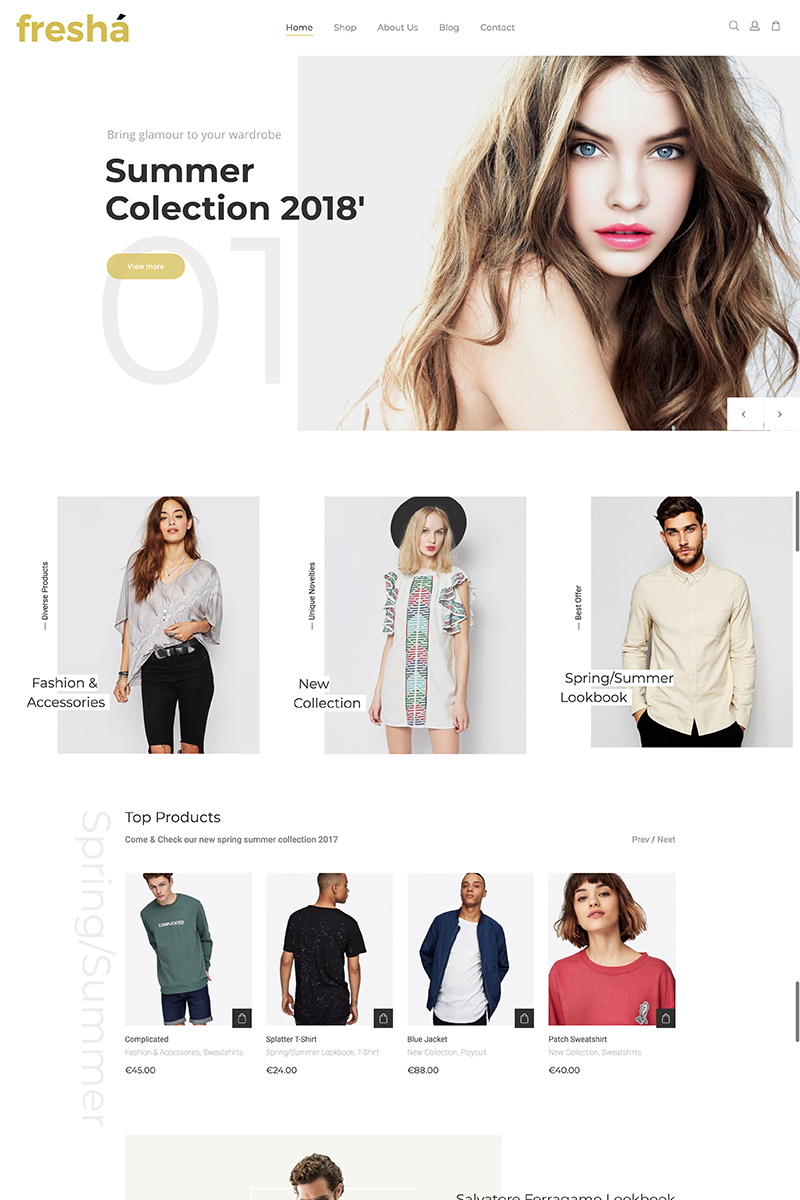 Fresha - Elegant Fashion Shop WooCommerce Theme