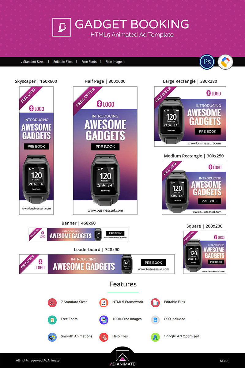 Animated Banner namens "Shopping & E-commerce | Fashion Accessories" #71810 - Screenshot