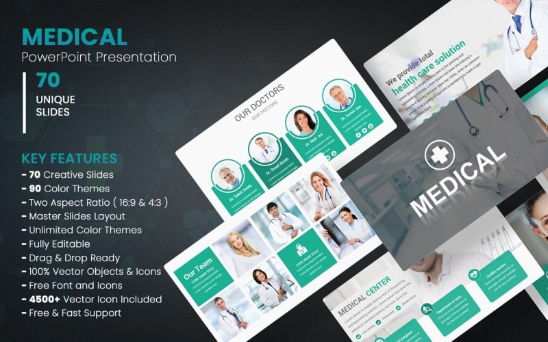 Medical and Healthcare PowerPoint template PowerPoint Template