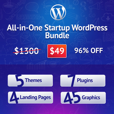 Мега WordPress бандл для стартапа #71814