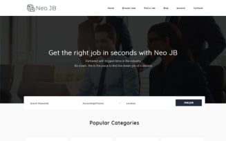 NeoJB - Modern Job Board WordPress Elementor Theme