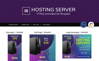 Professional Services | Hosting Server Ad Animated Banner