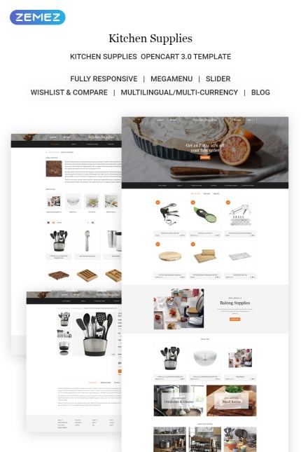 Template #71968 Ecommerce Kitchen Webdesign Template - Logo template Preview