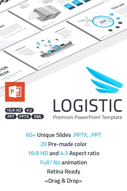 Template #71990 Logistics Transport Webdesign Template - Logo template Preview