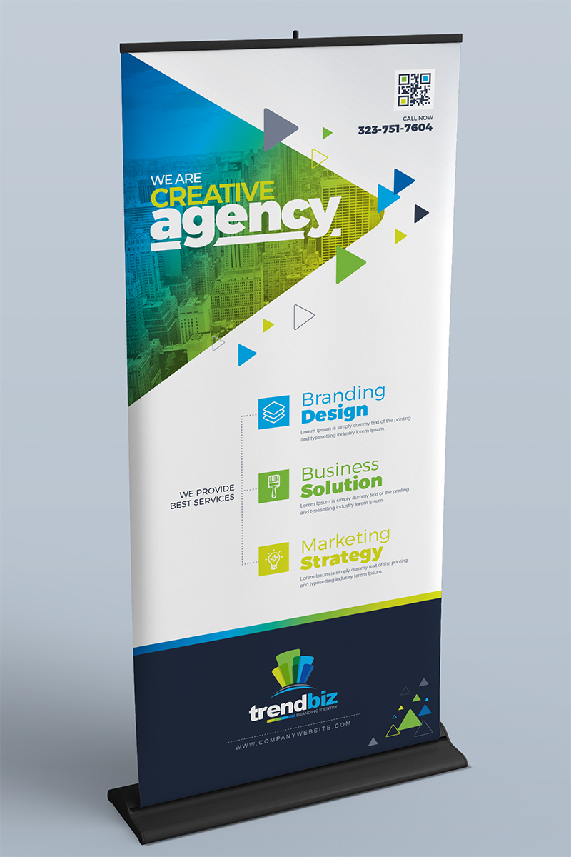 Bundle namens "Digital Signage : Rollup Indoor Banner, Billboard, Shop Sign, Location Board and Promotional Counter Design Template" #71947
