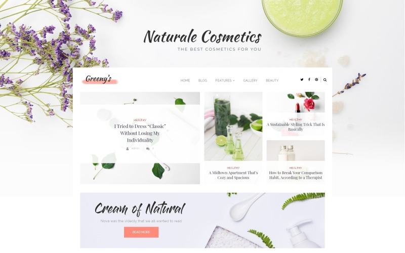 Greeny’s - Healthy Fashion WordPress Elementor Theme WordPress Theme
