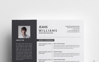 Jeams Cleans Resume Template