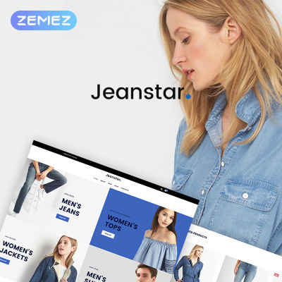Jeanstar - Clothes Store Elementor WooCommerce Theme #71957