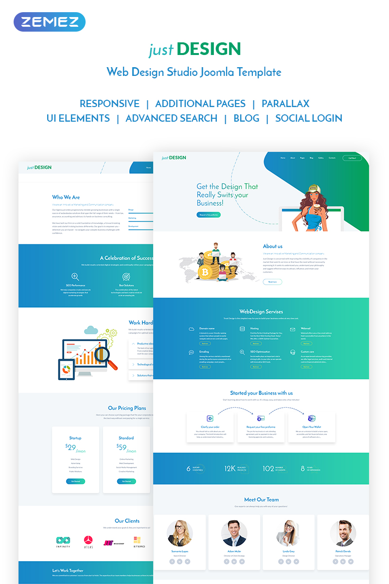 justDESIGN - Web Design Studio Joomla Template justDESIGN - Web Design Studio Joomla Template