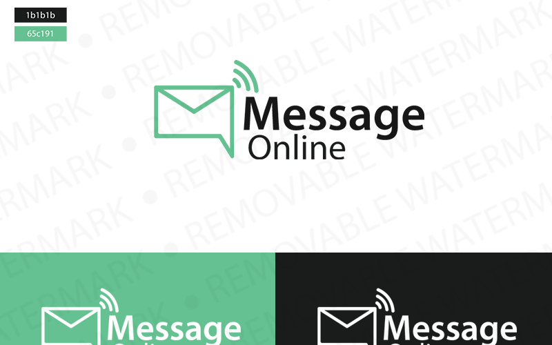 Message Online Logo Logo Template